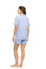 Pink Label - Pyjama Buttoned Short Pants Mariniere