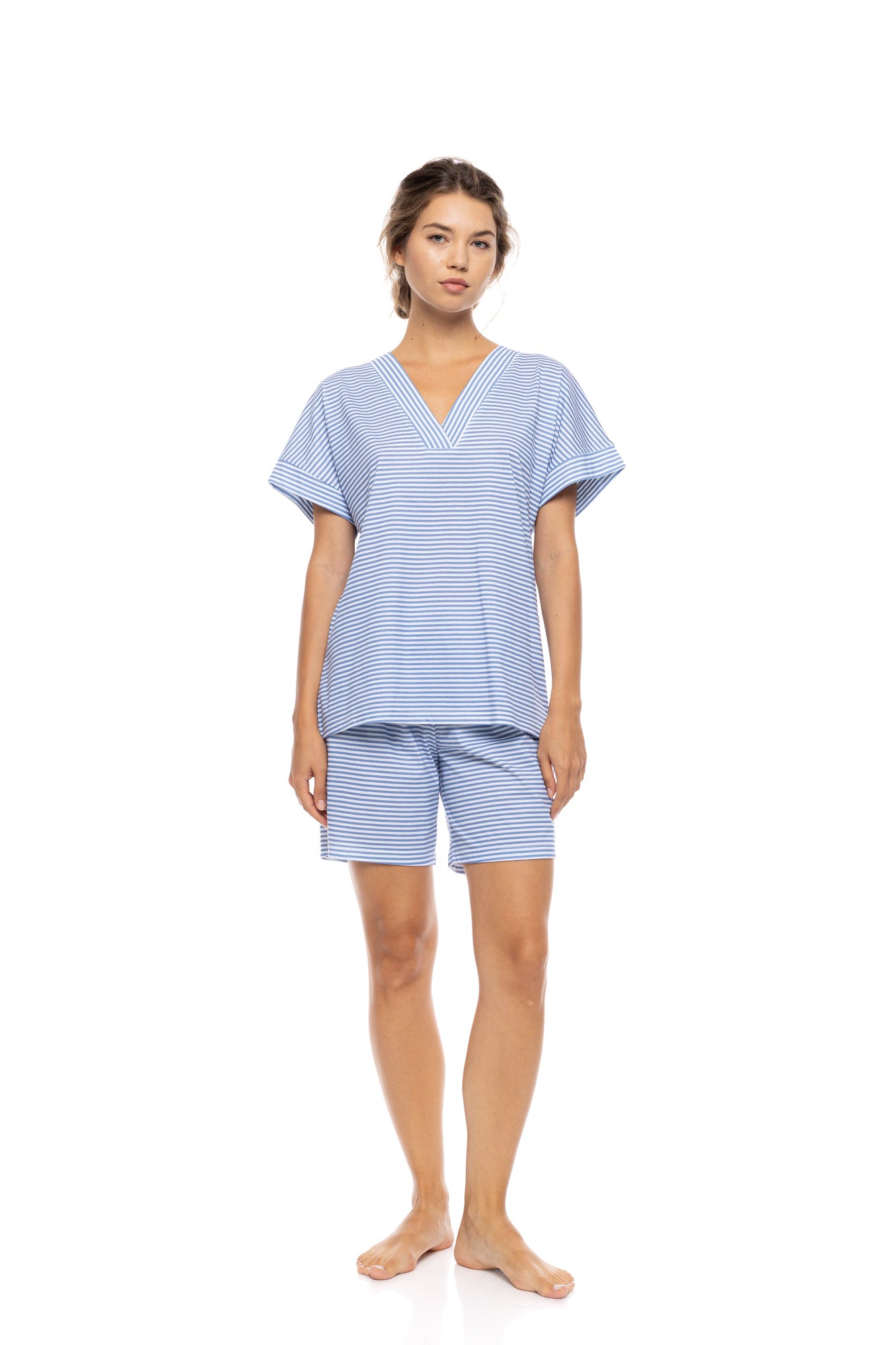 Pink Label - Pyjama Short Mariniere