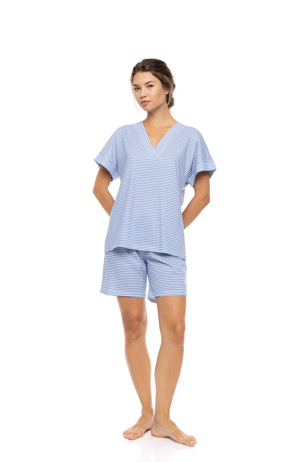 Pink Label - Pyjama Short Mariniere