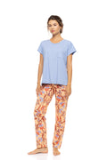 Pink Label - Pyjamas Long Pants Tropical Flower