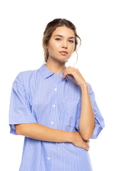 Pink Label - Pyjama Buttoned Long Pants Duo Stripe
