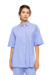 Pink Label - Pyjama Buttoned Long Pants Duo Stripe