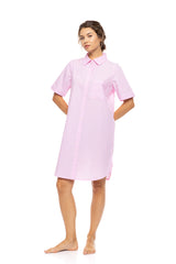Pink Label - Nightgown Buttoned Duo Stripe