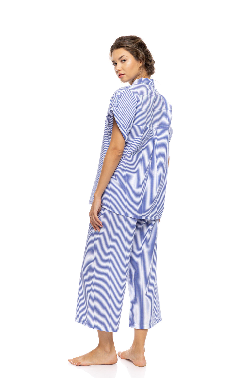 Pink Label - Pyjama Buttoned Marina Stripe