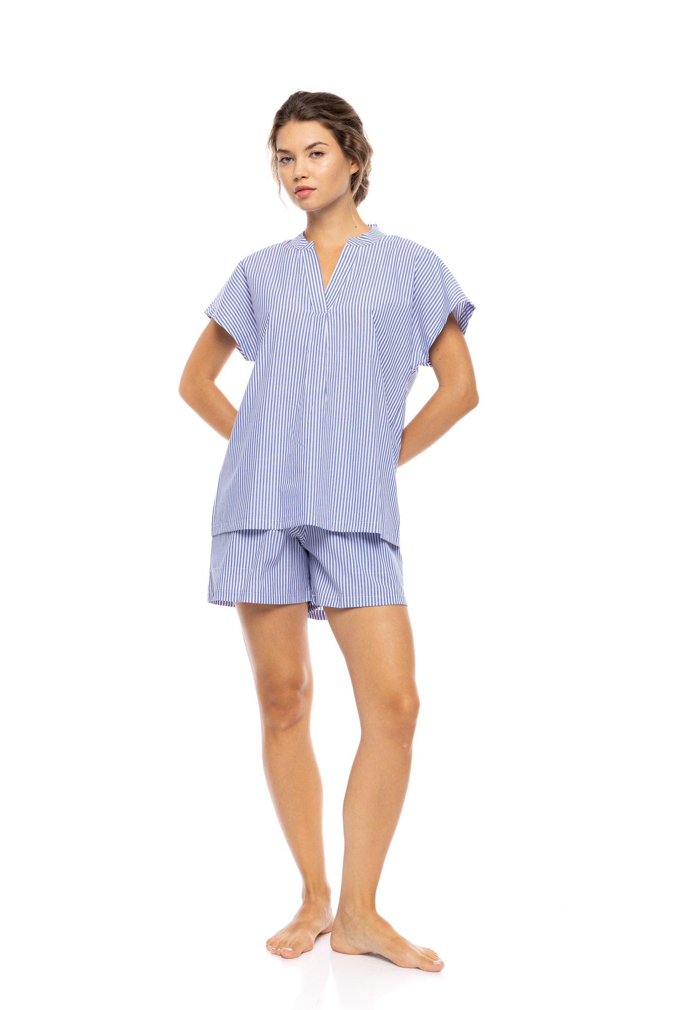 Pink Label - Pyjama Shorts Marina Stripe