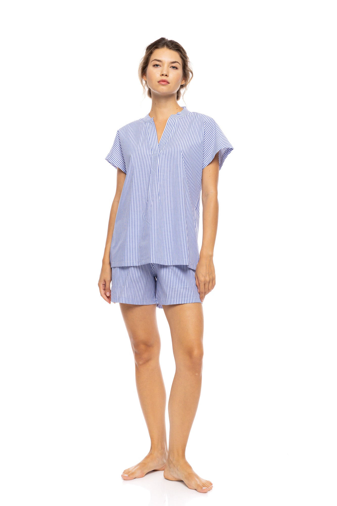 Pink Label - Pyjama Shorts Marina Stripe