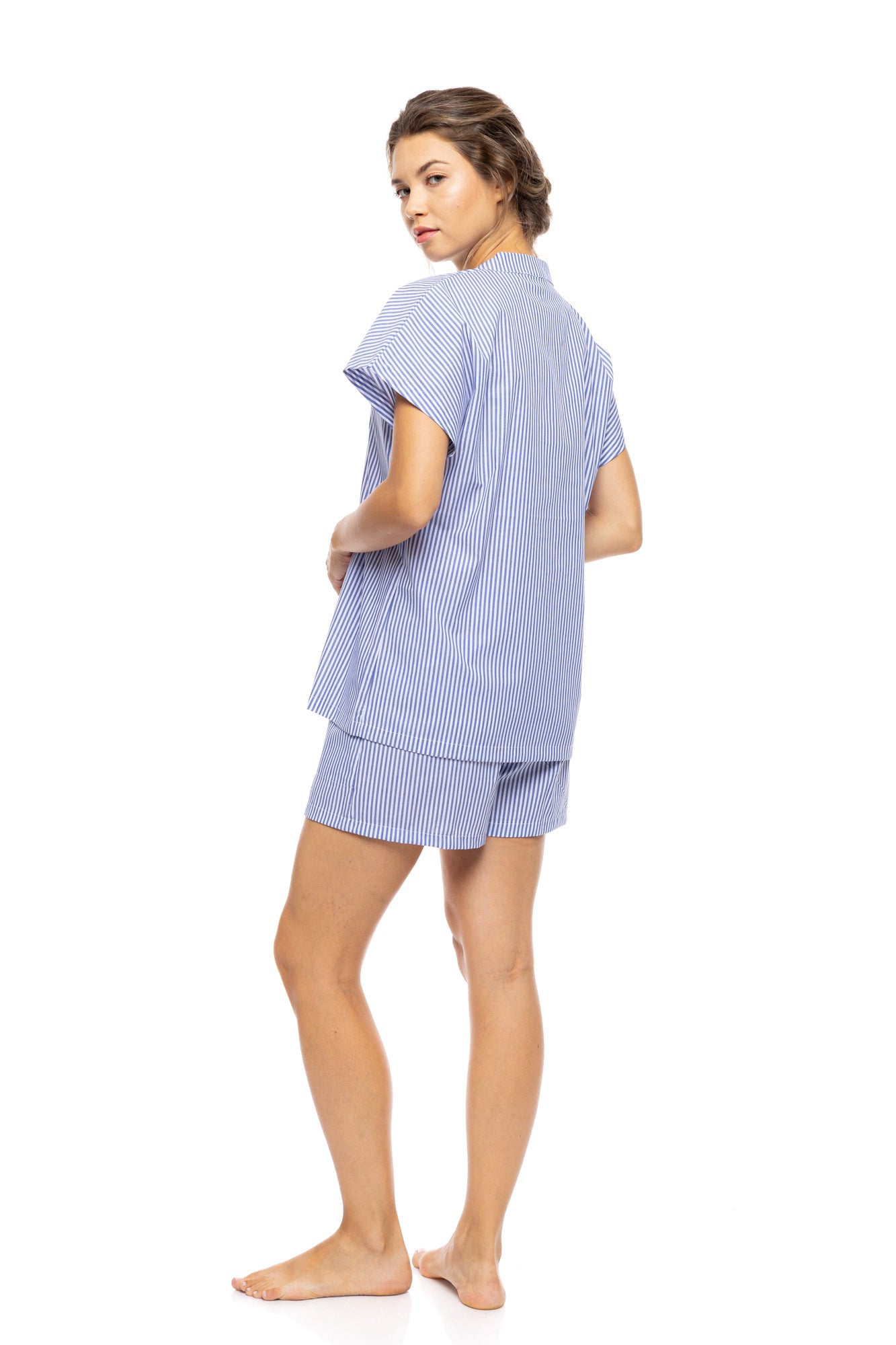 Pink Label - Pyjama Shorts Marina Stripe