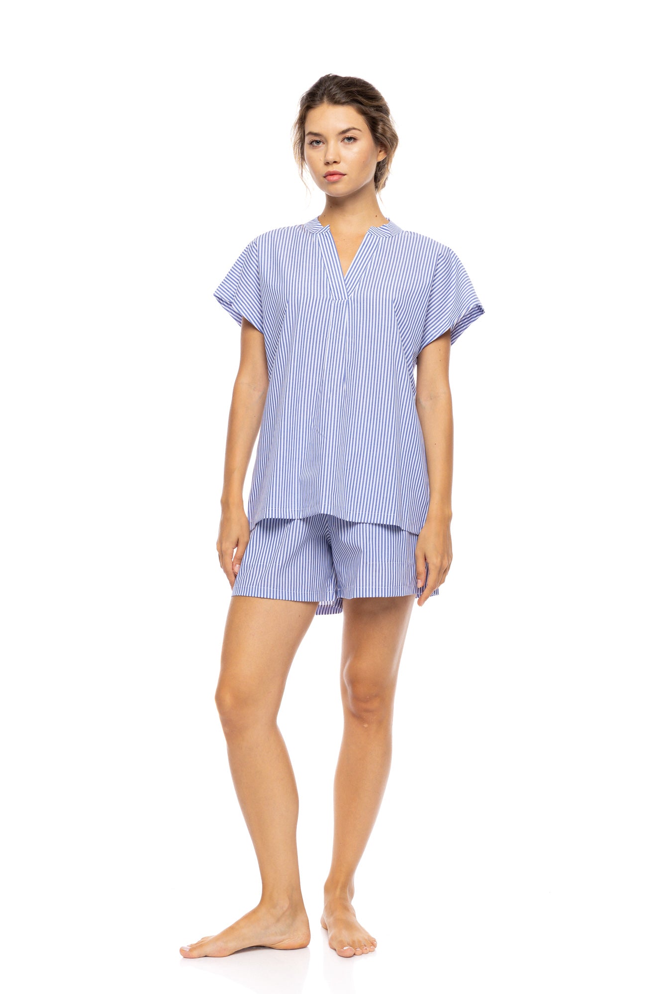 Pink Label - Pyjama Shorts Marina Stripe
