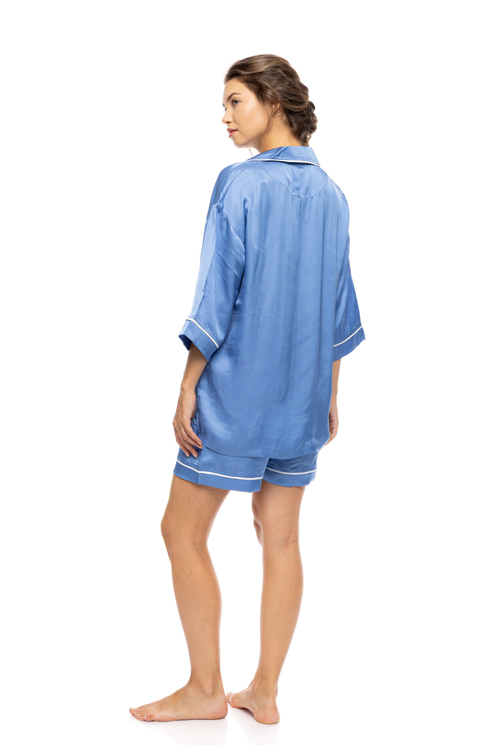 Pink Label - Pyjama Buttoned Short Patns Pure Chic
