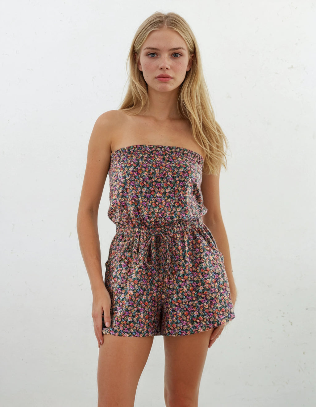 Pink Label - Beachwear Terry Floral Print