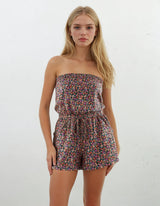 Pink Label - Beachwear Terry Floral Print