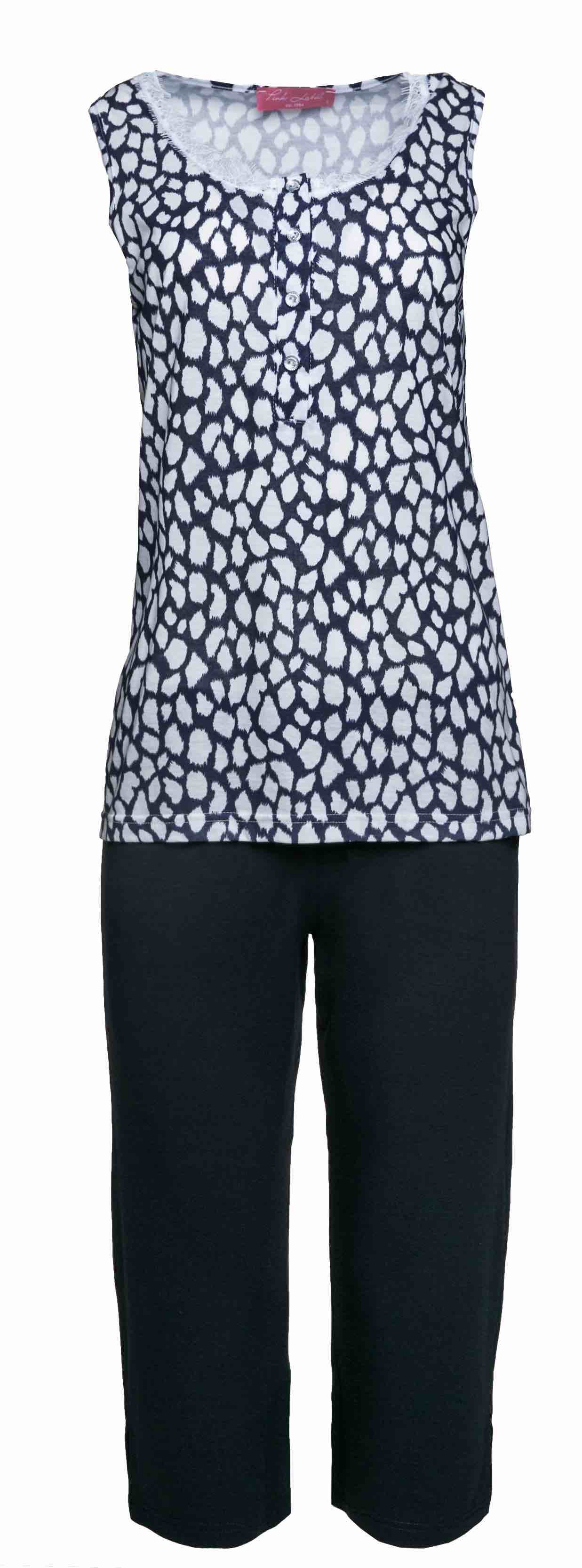 Pink Label - Pijama Capri Leopard