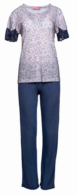 Pink Label - Pijama Long Pant Petite Flower