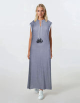 Pink Label - Beachdress Long Sea Stripe