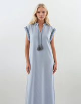 Pink Label - Beachdress Long Sea Stripe