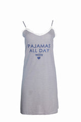 Pink Label - Nightgown Blue Stripes