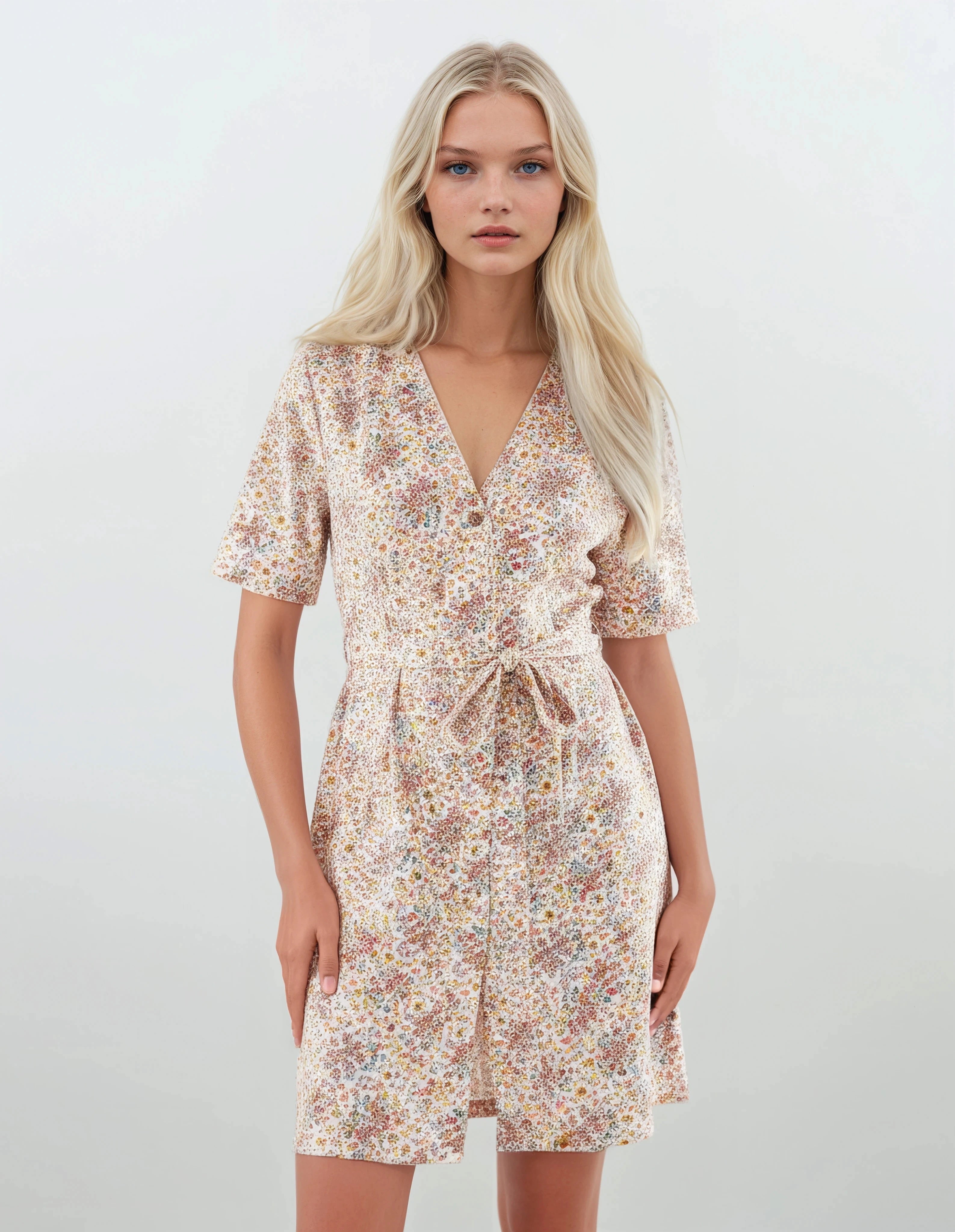 Pink Label - Robe Abstract Flowers