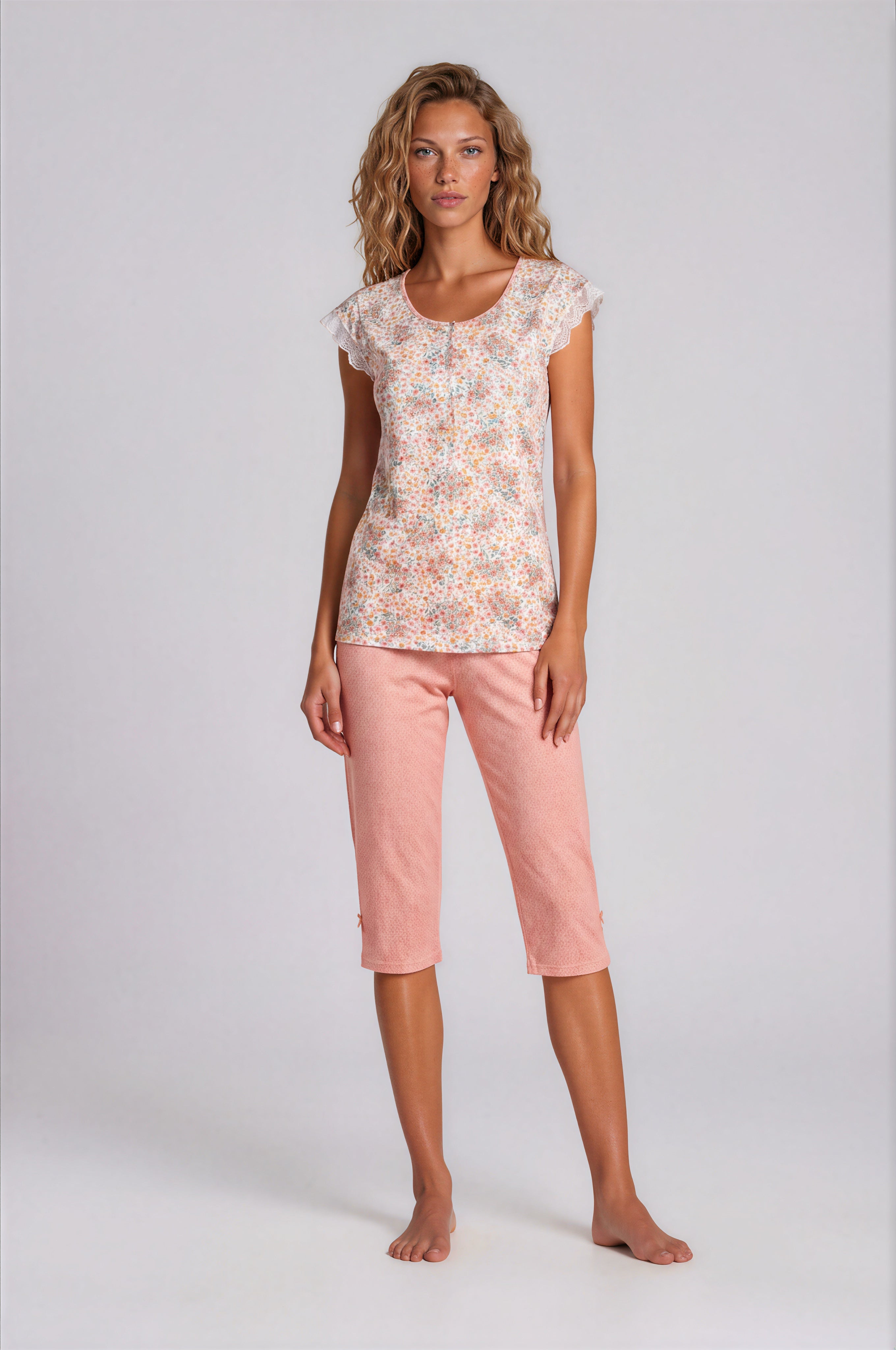 Pink Label - Pijama Abstract Flowers