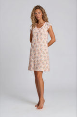 Pink Label - Nightgown Abstract Flowers