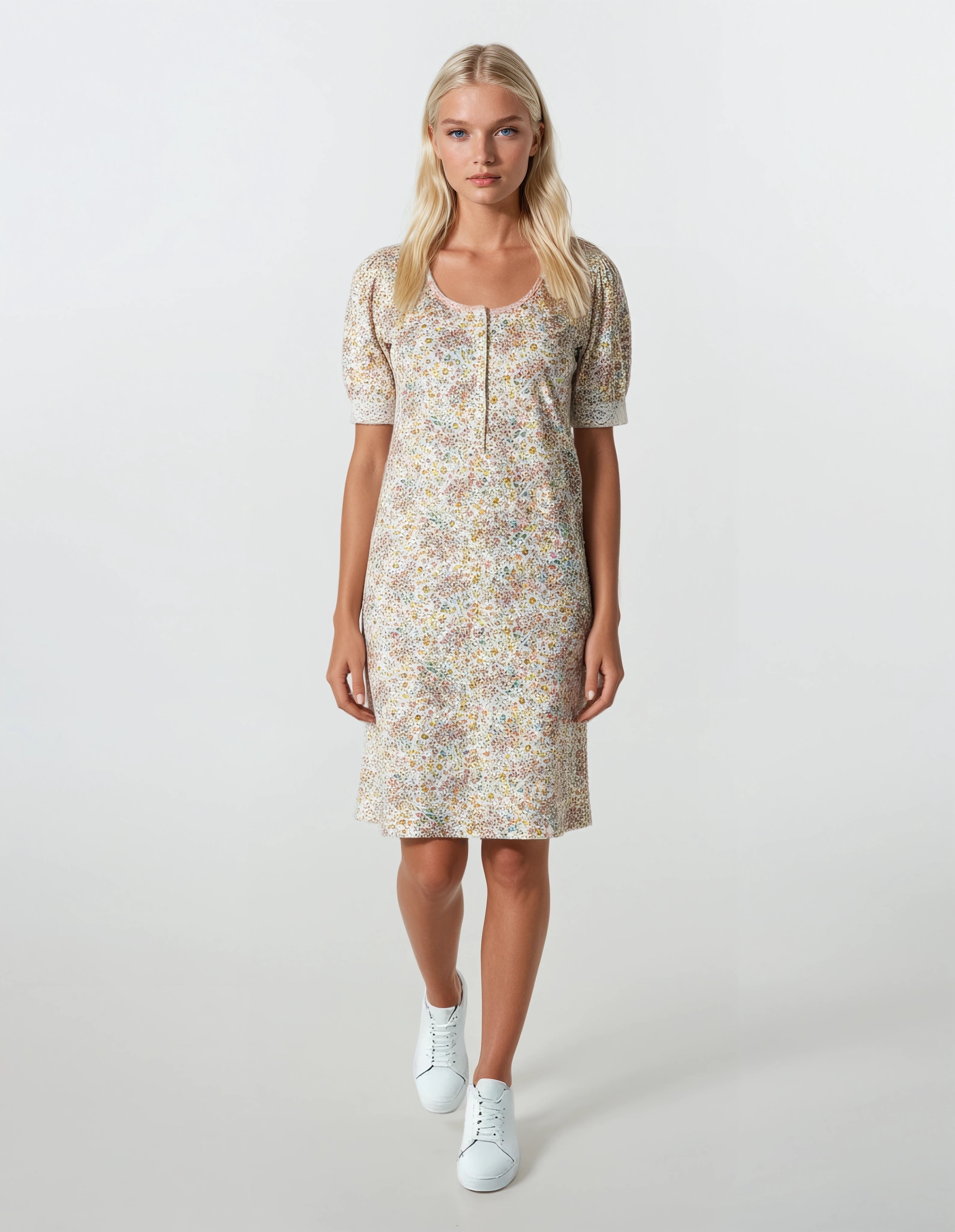 Pink Label - Nightgown Abstract Flowers