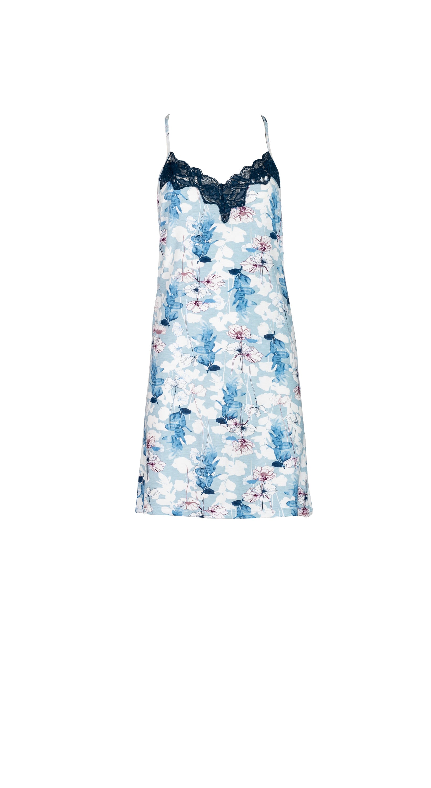 Pink Label - Nightgown Blue Flowers