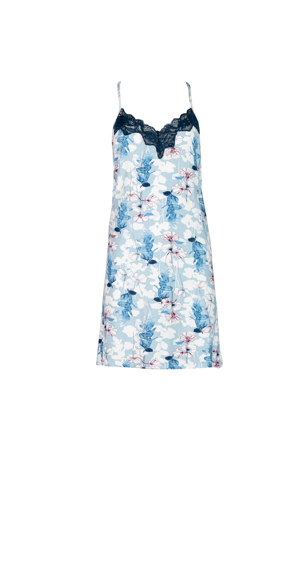 Pink Label - Nightgown Blue Flowers