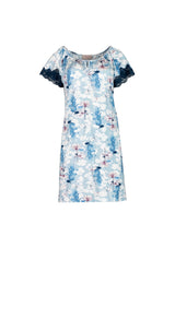 Pink Label - Nightgown Blue Flowers