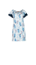 Pink Label - Nightgown Blue Flowers