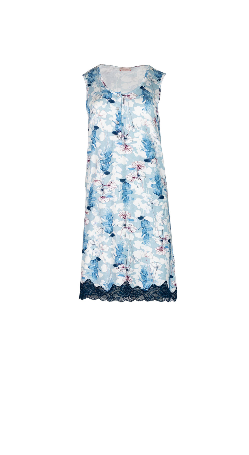 Pink Label - Nightgown Blue Flowers