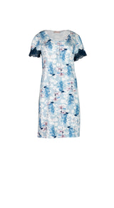 Pink Label - Nightgown Blue Flowers
