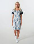 Pink Label - Nightgown Blue Flowers