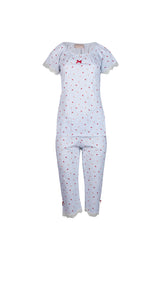 Pink Label - Pijama Summer Leaves Capri