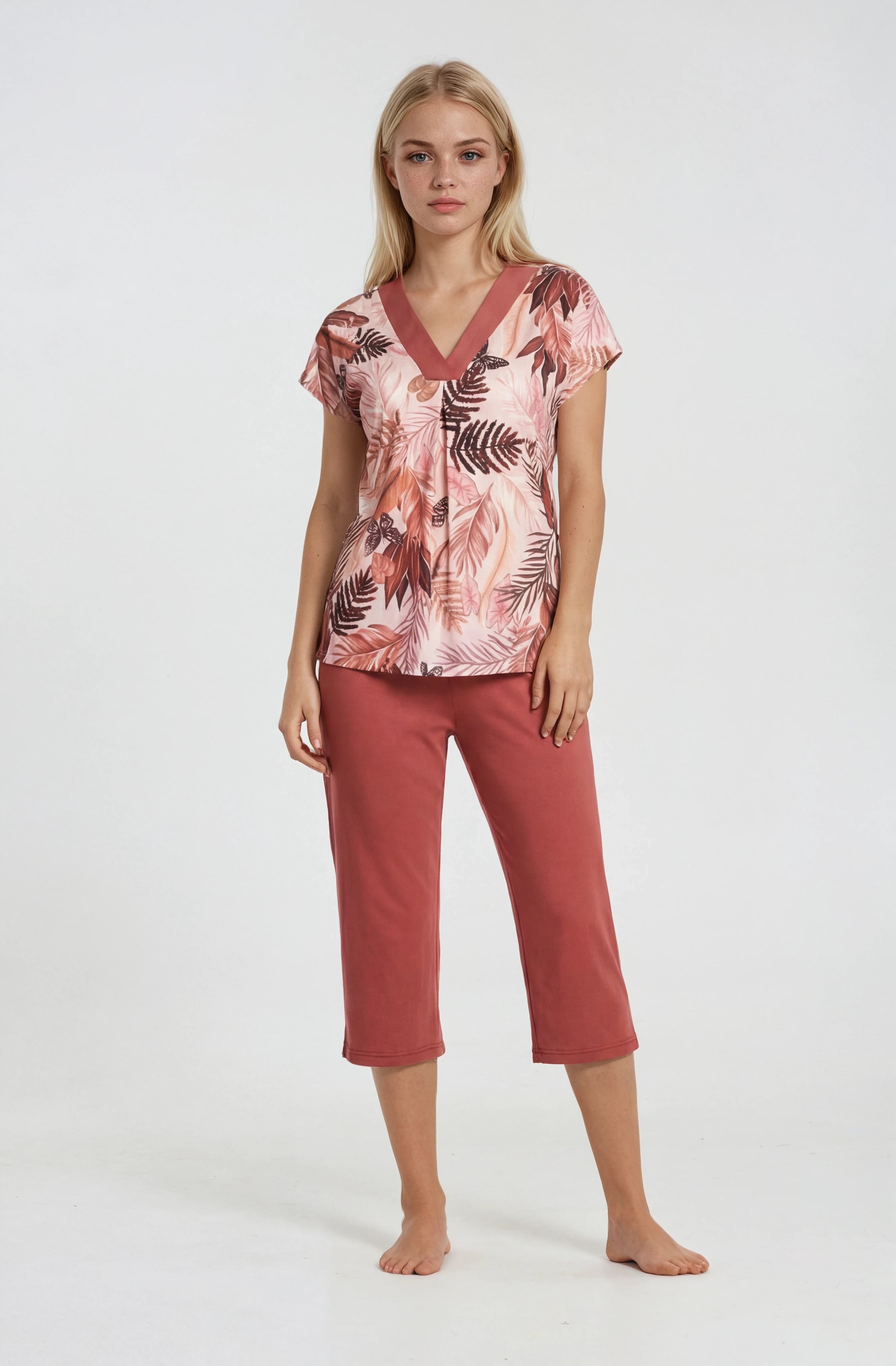 Pink Label - Pyjama Palm Leaf