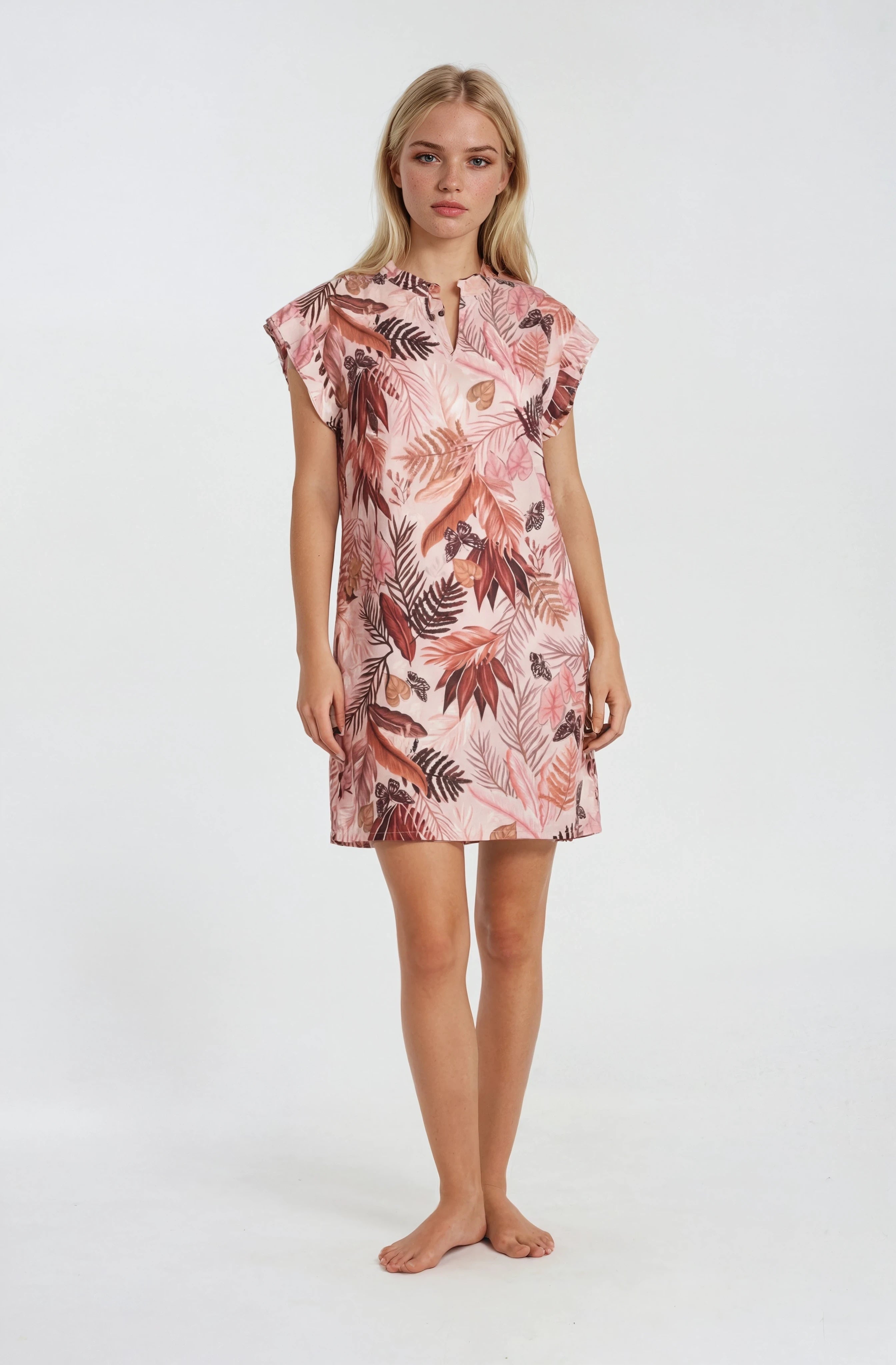 Pink Label - Nightgown Palm Leaf