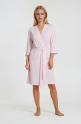 Pink Label - Robe Soft Pink Stripe