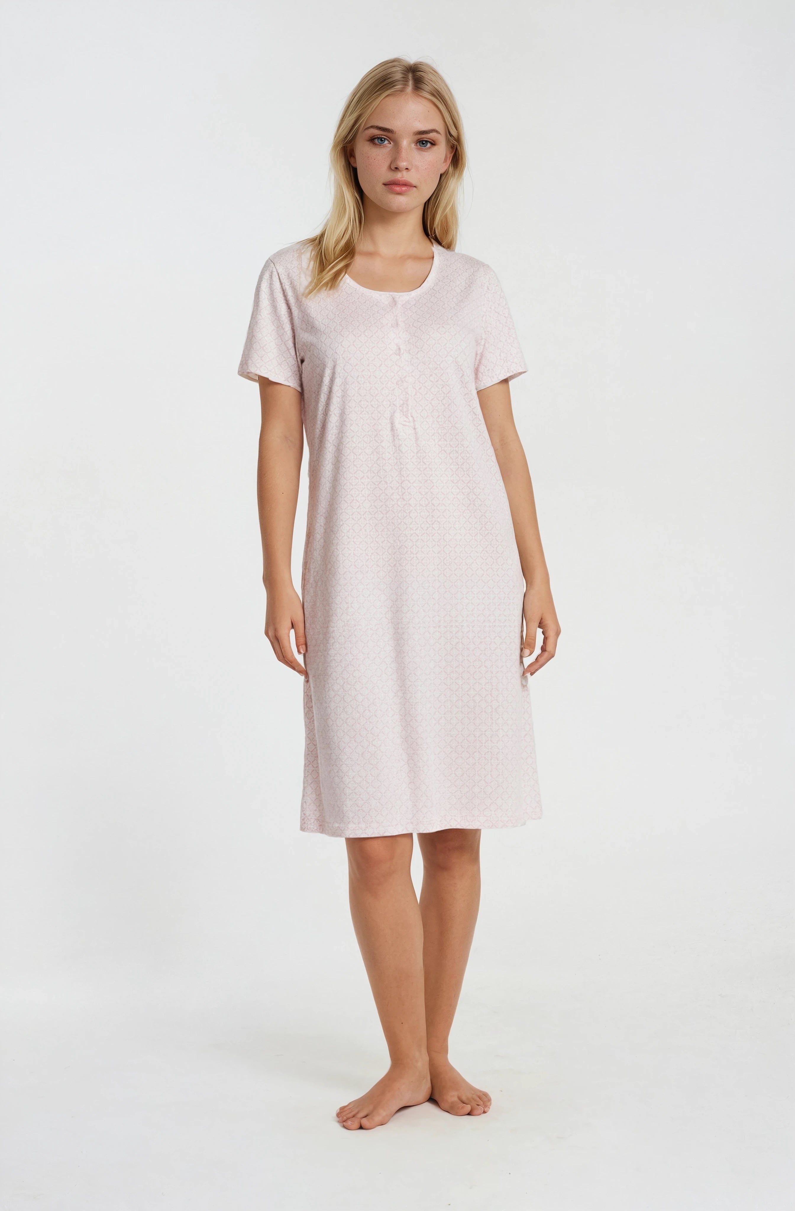 Pink Label - Nightgown Classic Pink Geo