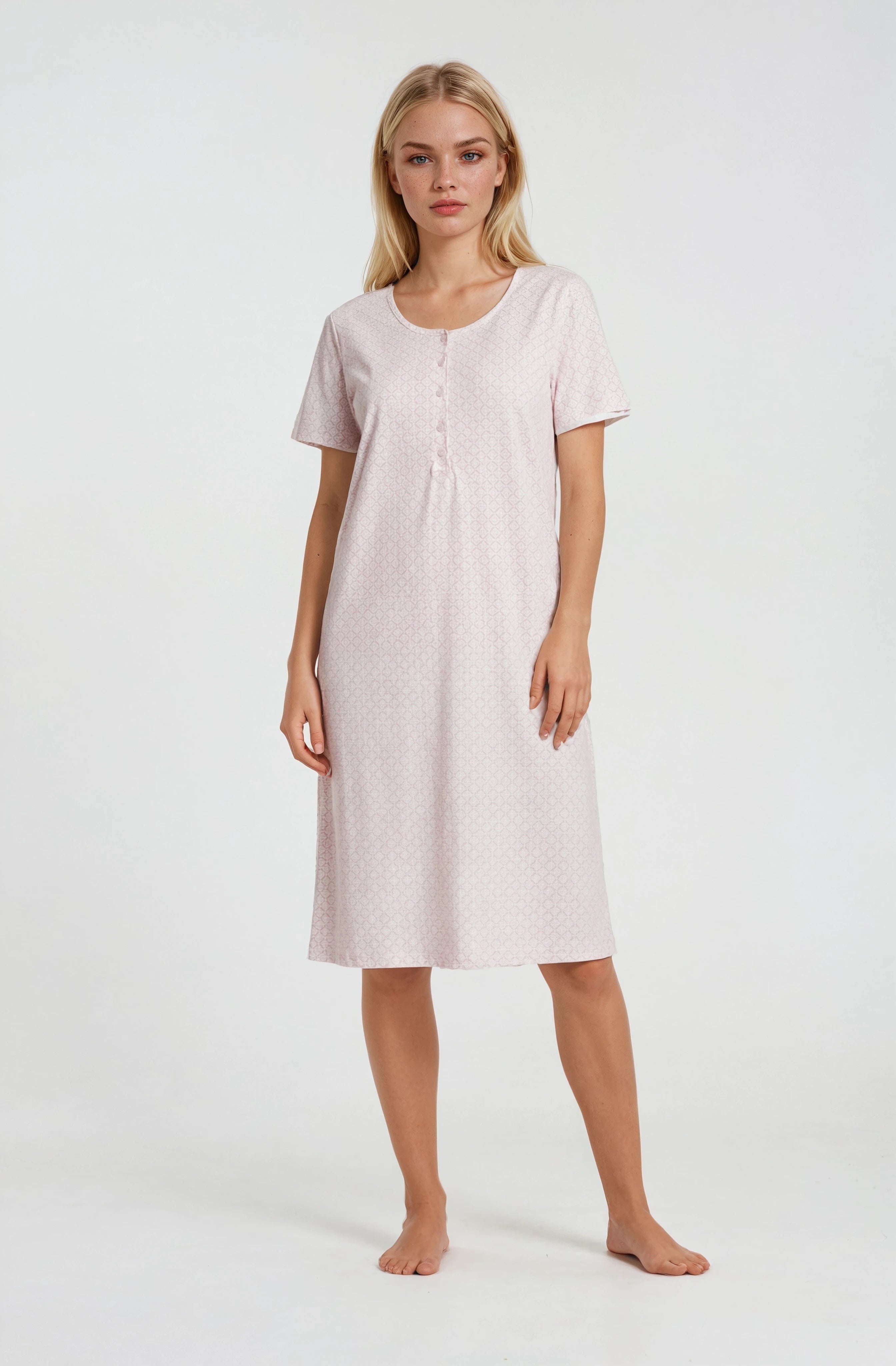 Pink Label - Nightgown Classic Pink Geo