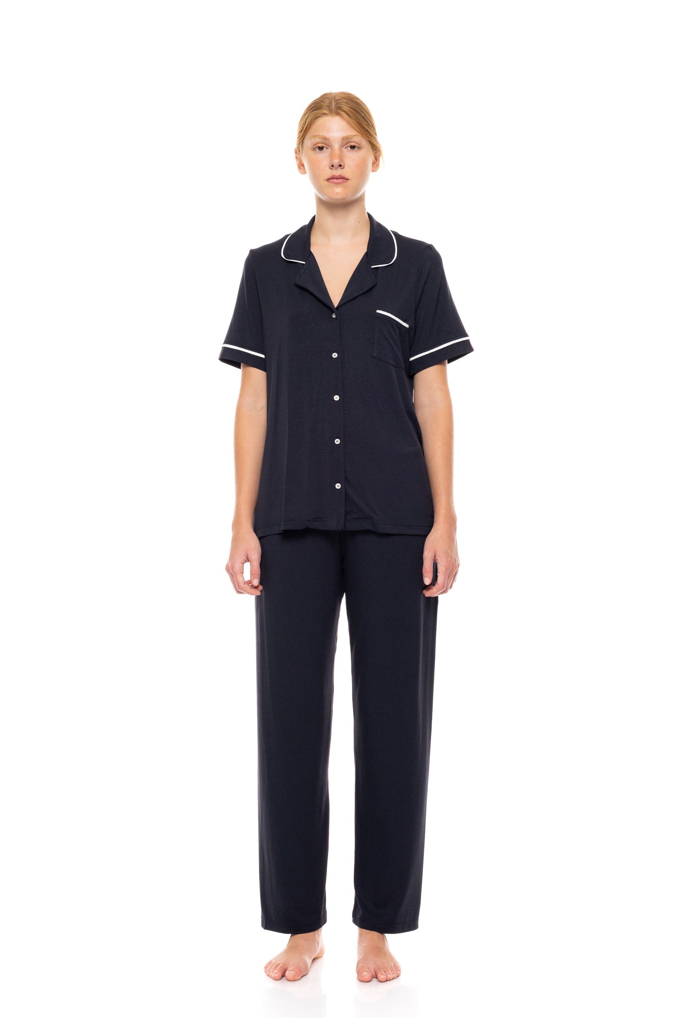 Pink Label - Pyjama Buttoned Long Bamboo Nos