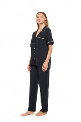 Pink Label - Pyjama Buttoned Long Bamboo Nos