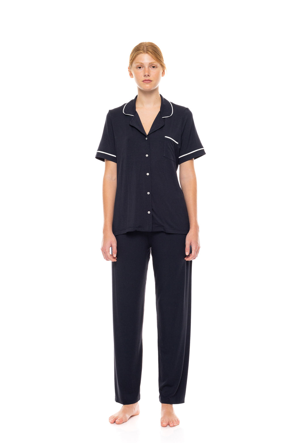 Pink Label - Pyjama Buttoned Long Bamboo Nos