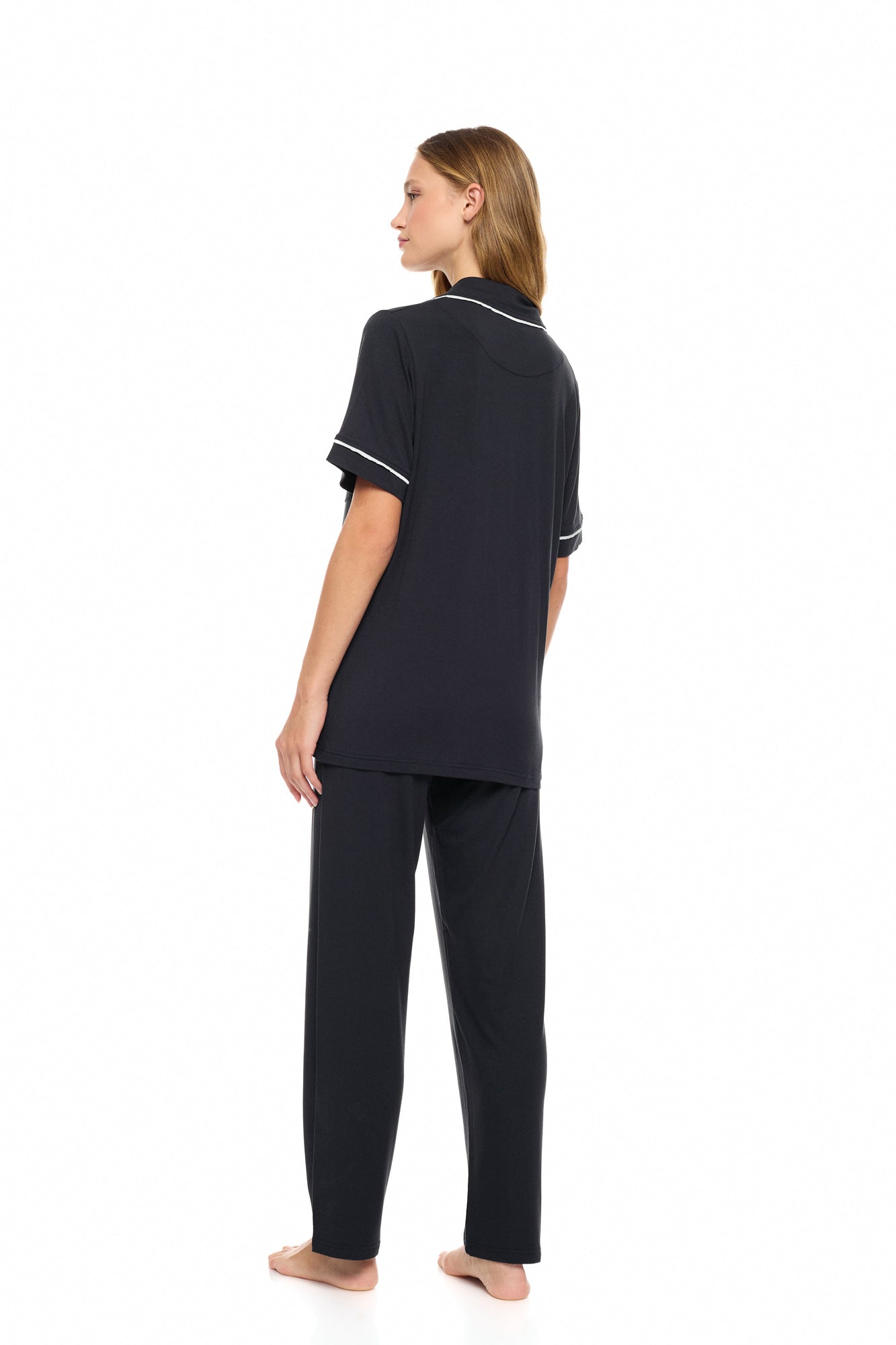 Pink Label - Pyjama Buttoned Long Bamboo Nos