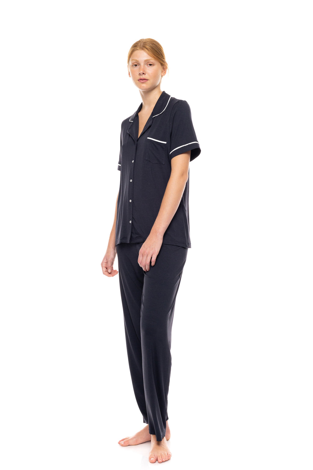 Pink Label - Pyjama Buttoned Long Bamboo Nos