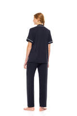 Pink Label - Pyjama Buttoned Long Bamboo Nos