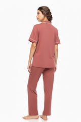 Pink Label - Pyjama Buttoned Long Bamboo Nos