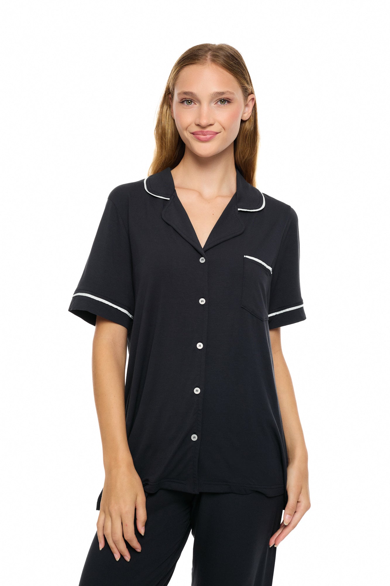 Pink Label - Pyjama Buttoned Long Bamboo Nos