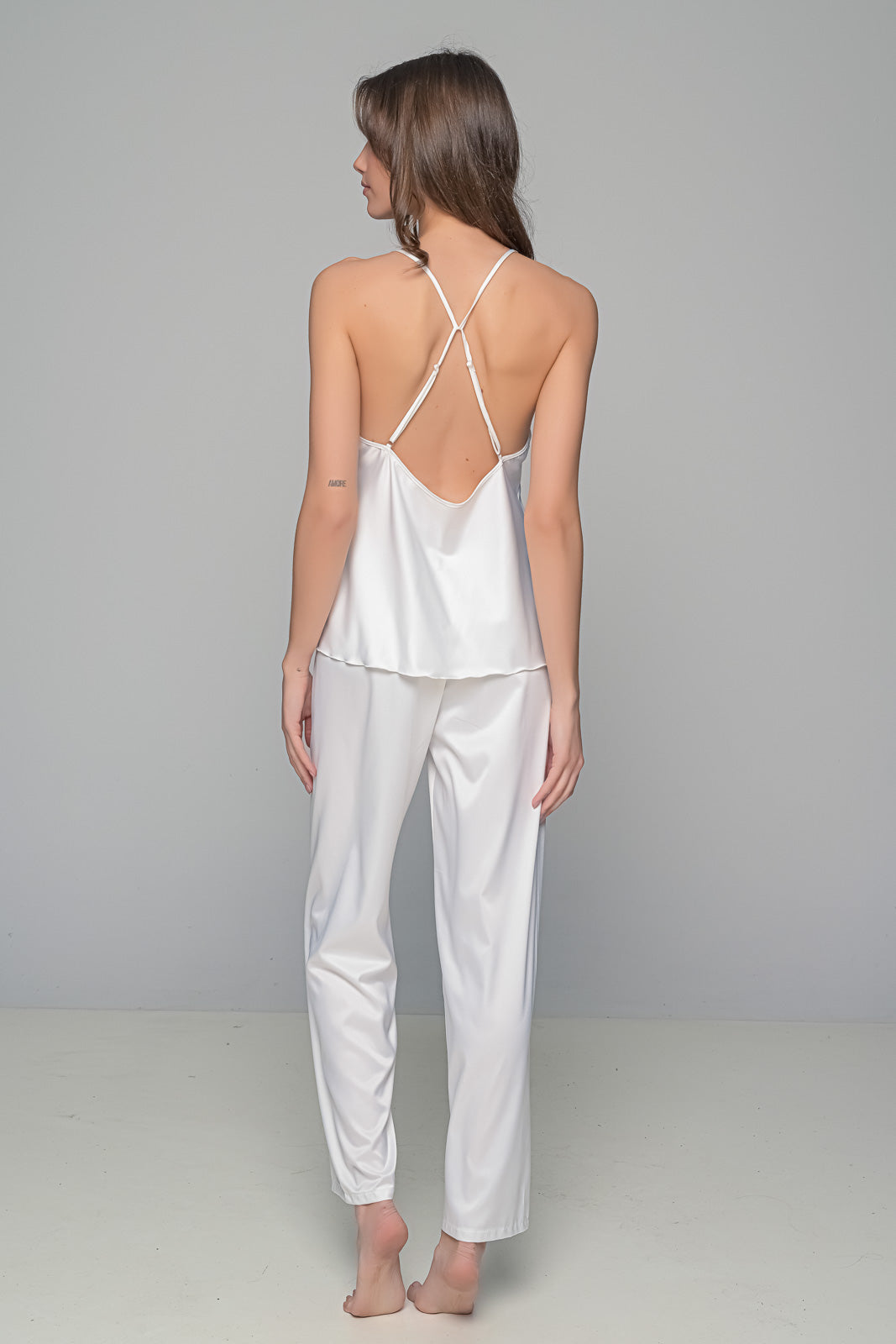 MilenaByParis - Νυφικό Σετ Πιτζάμα και Μάξι Ρόμπα