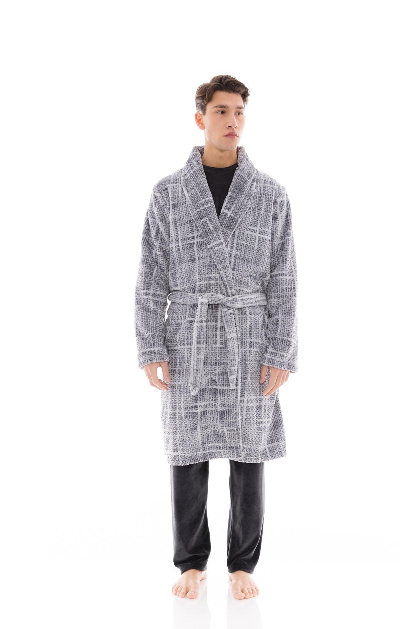 Ulisse - Robe Long Jaquard Grey