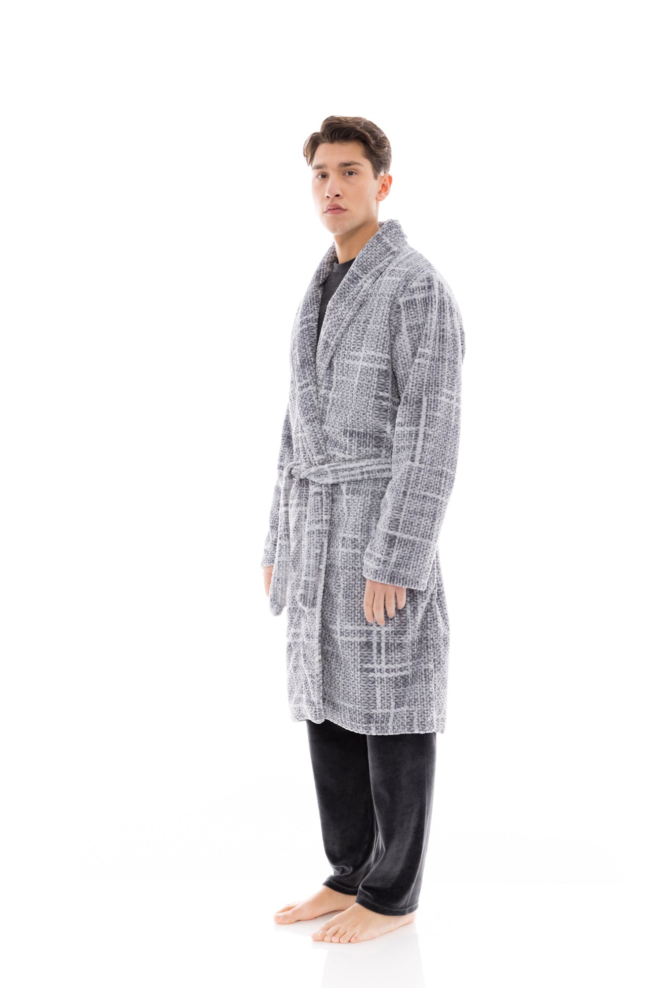 Ulisse - Robe Long Jaquard Grey