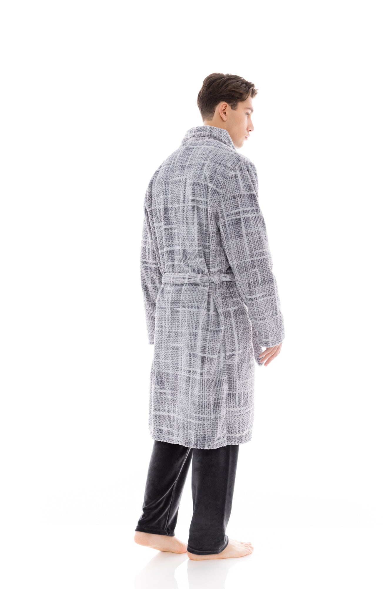 Ulisse - Robe Long Jaquard Grey