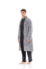 Ulisse - Robe Long Jaquard Grey